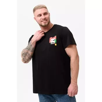 Футболка мужская, размер 56, цвет чёрный