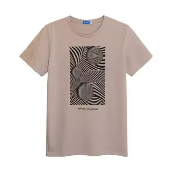 Футболка мужская, размер 56, цвет кофейный