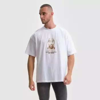 Футболка мужская Tupac, цвет белый, размер М