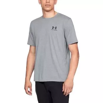 Футболка мужская, Under Armour Sportstyle Left Chest Logo Ss, размер 46-48 (1326799-036)