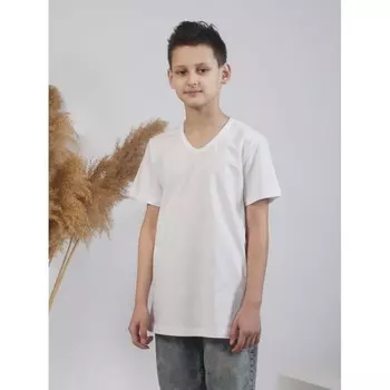 Футболка подростковая, размер 38, цвет белый