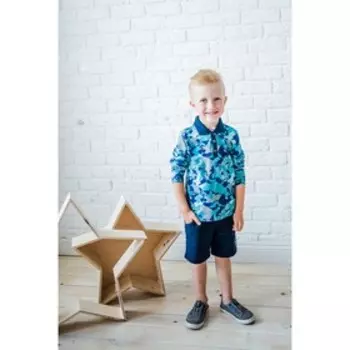 Футболка поло для мальчика, рост 140 см, цвет бирюзовый