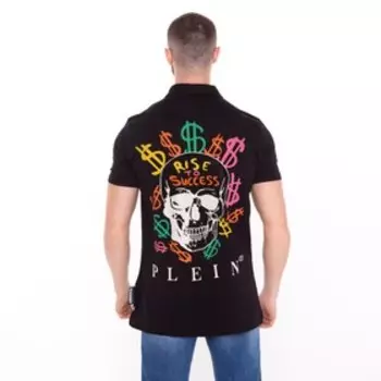 Футболка поло мужская, цвет чёрный, размер XL