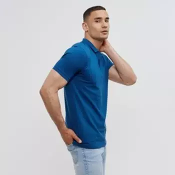 Футболка поло мужская MINAKU REGULAR FIT: синяя, р-р 46