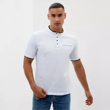 Футболка поло мужская MINAKU REGULAR FIT: белая, р-р 44