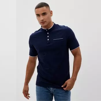 Футболка поло мужская MINAKU REGULAR FIT: тёмно-синяя, р-р 42