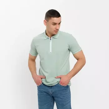 Футболка поло мужская MINAKU REGULAR FIT: оливковая, р-р 46