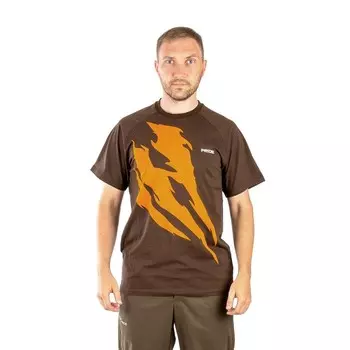 Футболка PRIDE Claws, хлопок, темно-коричневый, р-р S