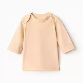 Футболка с длинным рукавом Bloom Baby, рост 56 см, бежевый