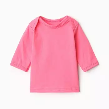 Футболка с дл. рукавом Bloom Baby, р. 68 см, розовый