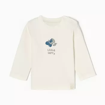 Лонгслив Крошка Я Little berry, рост 80-86 см, молочный