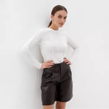 Футболка с дл. рукавом (лонгслив) MIST, р. 42, белый