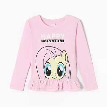 Футболка с длинным рукавом Happy together, My Little Pony, рост 86-92