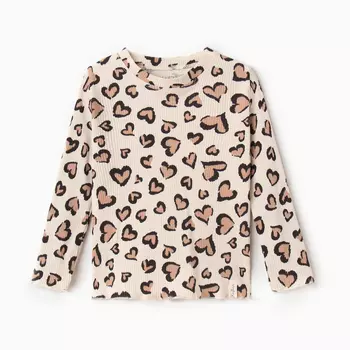 Футболка с длинным рукавом KAFTAN Leo love размер 34 (122-128см)