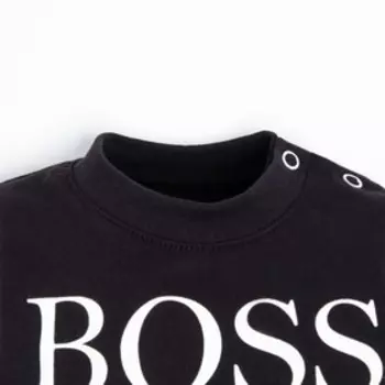 Лонгслив Крошка Я Little Boss, рост 80-86 см, чёрный