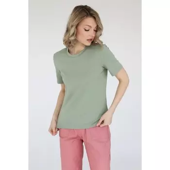 Футболка с круглым вырезом, размер 42