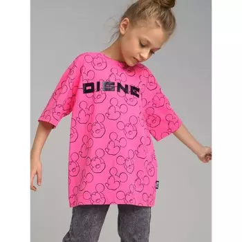 Футболка с принтом Disney для девочки, рост 128 см