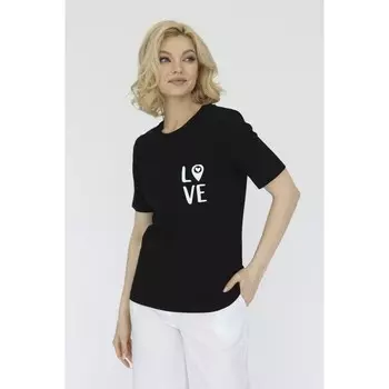 Футболка с принтом, размер 50