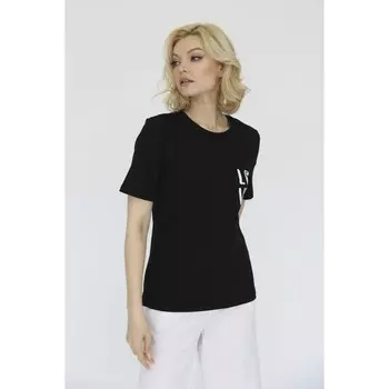 Футболка с принтом, размер 52