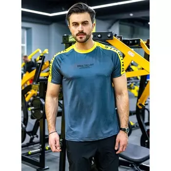 Футболка спортивная мужской Isee, размер 50, цвет графит