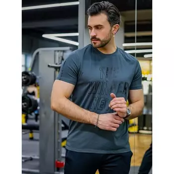 Футболка спортивная мужской Isee, размер 52, цвет графит