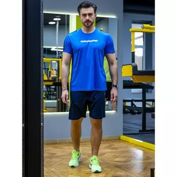 Футболка спортивная мужской Isee, размер 52, цвет синий