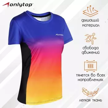 Футболка спортивная ONLYTOP woman, р. 44