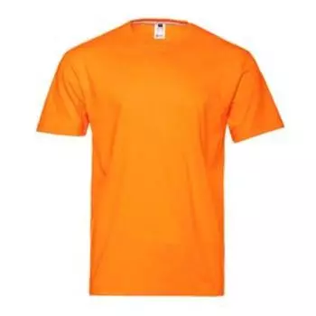 Футболка унисекс, размер 46, цвет оранжевый