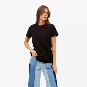 Футболка женская Basic line цвет черный, р-р 48