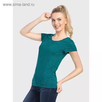 Футболка женская CE LD 740, размер 48, рост 170 см, цвет изумруд
