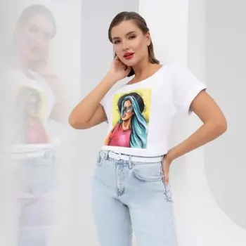 Футболка женская Charutti «Летний вайб. Кокетка», размер 46