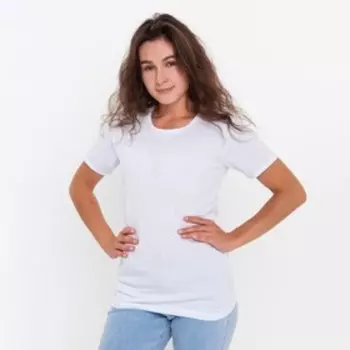 Футболка женская, цвет белый, размер 44