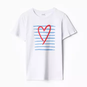 Футболка женская Let's go, белая, размер 54