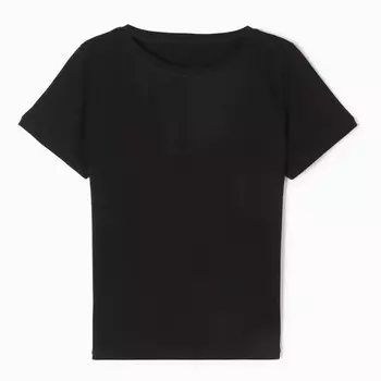 Футболка женская, цвет чёрный, размер 56