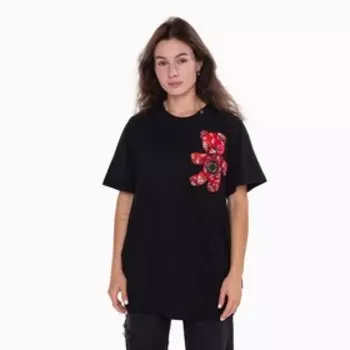 Футболка женская, цвет чёрный, размер M