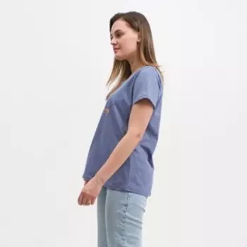 Футболка женская, цвет голубой, размер 50