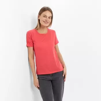 Футболка однотонная женская Milena, коралловый, размер 44