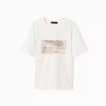 Футболка женская, цвет молочный, размер 46