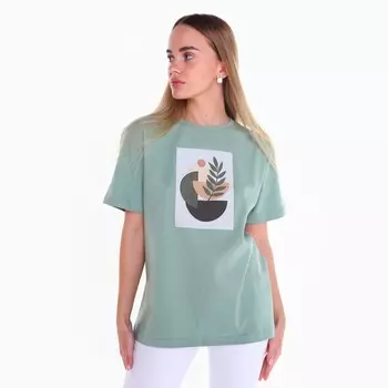 Футболка женская, цвет оливковый размер 44