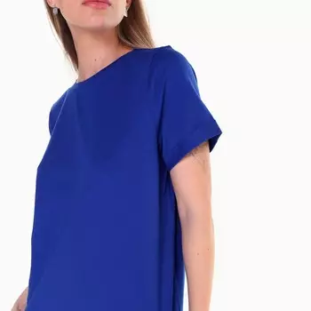 Футболка женская, цвет ярко-синий, размер 44-46 (L)
