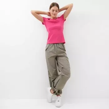 Футболка женская, цвет розовый, размер L (46)