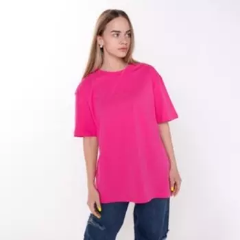 Футболка женская, цвет розовый, размер ONE SIZE (42-46)
