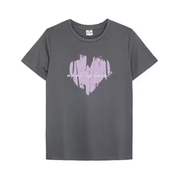 Футболка женская, цвет серый, размер 50