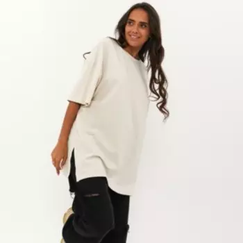 Футболка женская, цвет тёмно-кремовый, размер ONE SIZE (42-46)