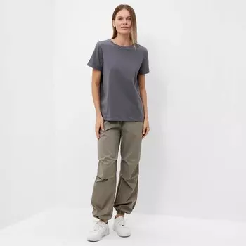 Футболка женская, цвет тёмно-серый, размер 46 (L)