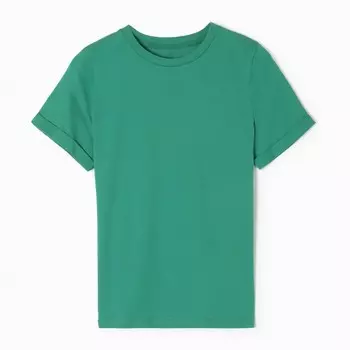 Футболка женская, цвет тёмно-зелёный, размер 46 (L)