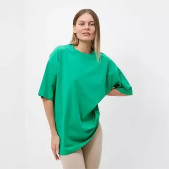 Футболка женская, цвет тёмно-зелёный, размер ONE SIZE (42-46)