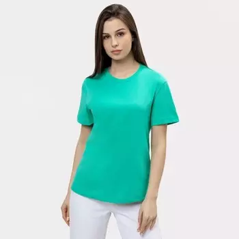 Футболка женская, цвет тропическая зелень, размер 42