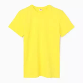 Футболка женская ATA collection, жёлтая, размер 44