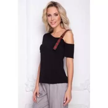 Футболка женская «Гиффа блэк», размер 46